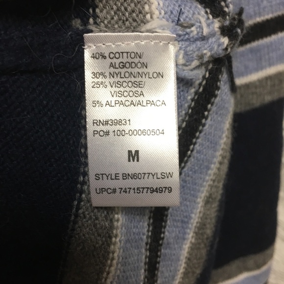 Democracy | Striped Girlfriend Cardigan Sweater M - Picture 7 of 7